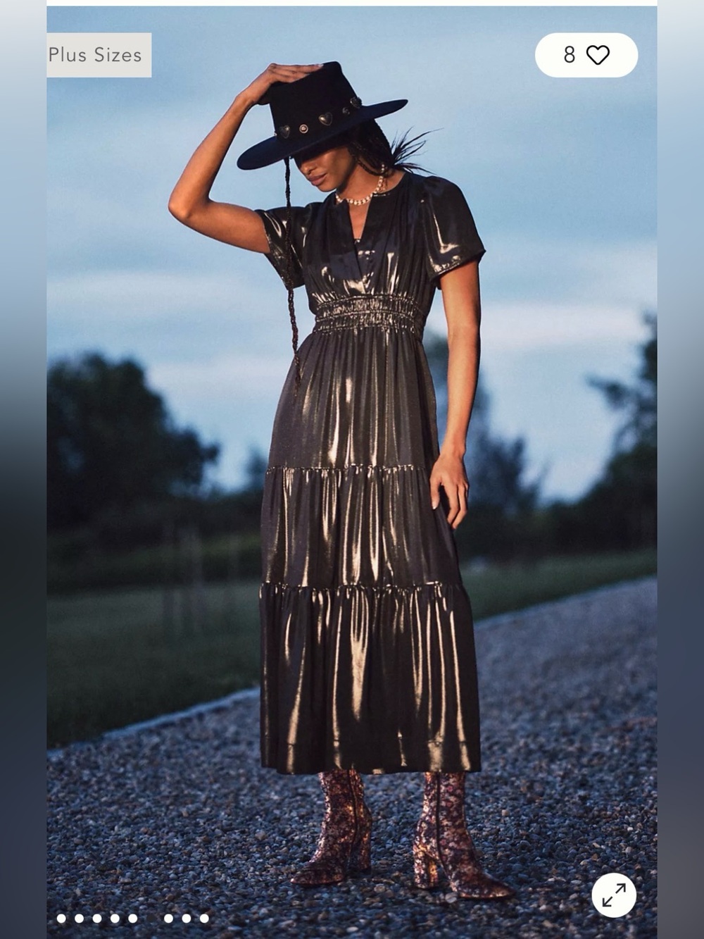 Anthropologie Somerset Maxi Dress: Shine Edition